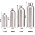Stainless Steel Water Bottle 1 Liter Free Shipping Items, Drink Bottle for Sport Travel Cups,  500 750 1000ml Water Bottles mbzr