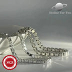 925 Sterling Silver Fashion Box Chain Necklace, Suitable for Men and Women, Multiple Chain Sizes, Stackable, Perfect for Valentine's Day, Mother's Day, Birthday Party Gifts for Him/Her/Girlfriend