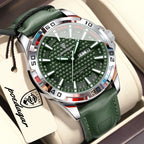 POEDAGAR Original Business Man Wristwatch Waterproof Luminous Date Week Casual Watch For Men Quartz Leather Luxury Fashion Men's Watches Reloj mbzr
