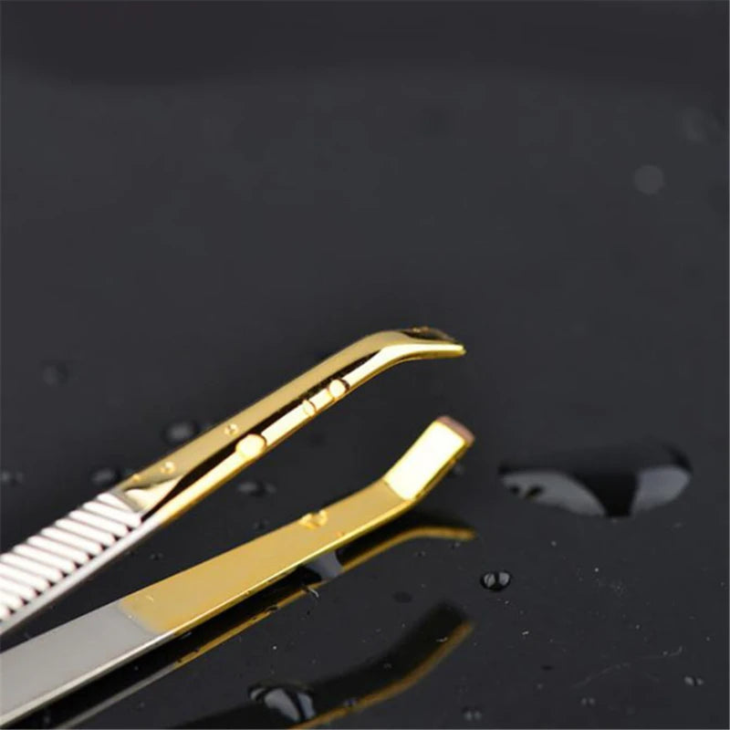 1/5PCS High Quality Make Up Tools Pince Epiler Eyebrow Tweezer Stainless Steel Slant Tip Eyes Tweezer Clip For Face Hair Removal mbzr