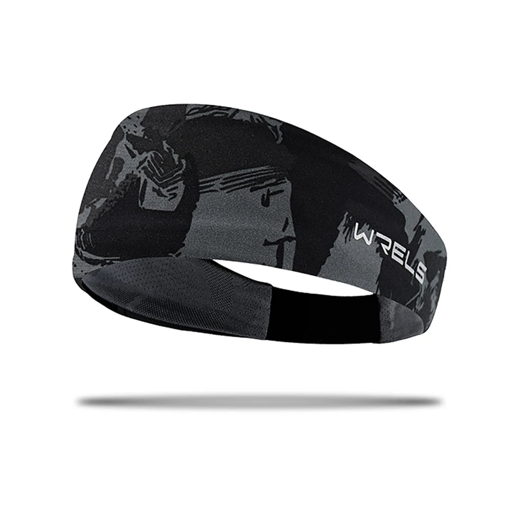 WRELS Sports Headband Sweatband Elastic Absorbent Sweat Fitness Breathable Basketball Cycling Jog Tennis Yoga Gym Head Band mbzr