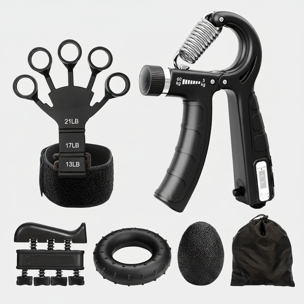 Adjustable Hand Gripper 5Pcs Grip Trainer Kit Finger/Hand Strength Muscle Build Fitness mbzr