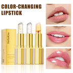 Color Changing Lipstick,Gold Crystal Ph Lipstick Color Changing,Long Lasting 24 Hours Moisturizing Glossy Shine Lip Gloss mbzr