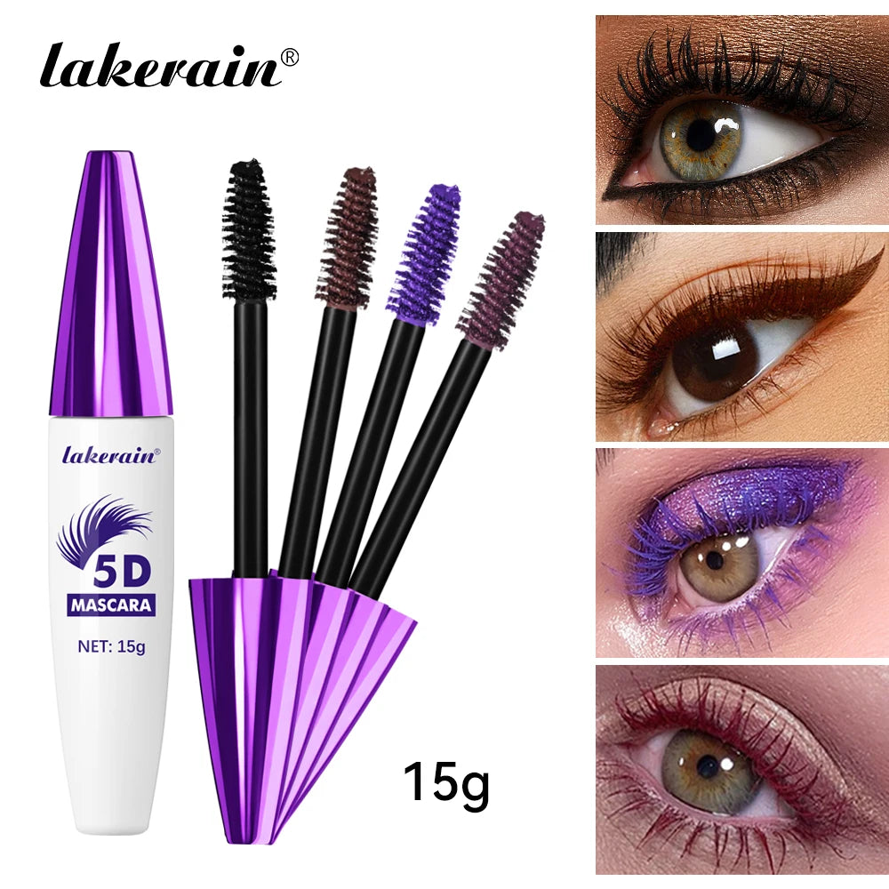 Colorful Eyelash Mascara 5D Three-dimensional Curling Extension Fast Dry Lasting Makeup mbzr