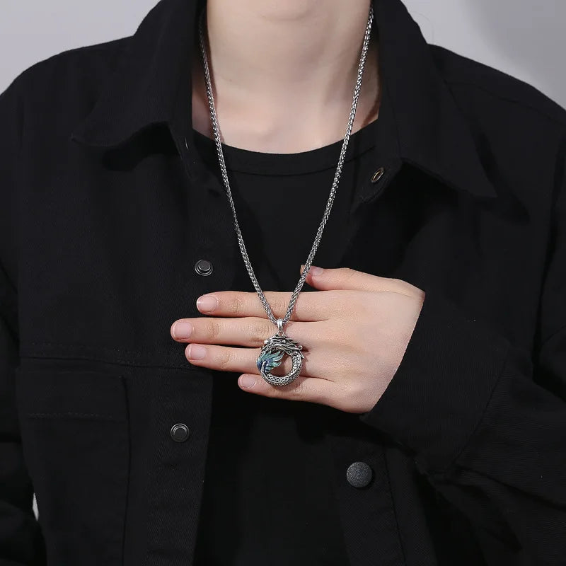 New 925 Sterling Silver Necklace dragon chain For Men Women Fashion Clavicle Chain Necklaces Wedding Party Jewelry Gift mbzr