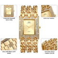 LANCARDO New Top Brand Luxury Women's Watches Alloy Clock Lady's Gold Strap Watch Fashion Reloj Female Quartz Wristwatch mbzr
