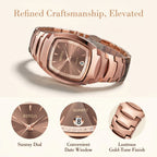 2PCS Couple Watches Luxury Fashion Men Women Matching His and Hers Quartz Watches Simple Band with Gift Box mbzr
