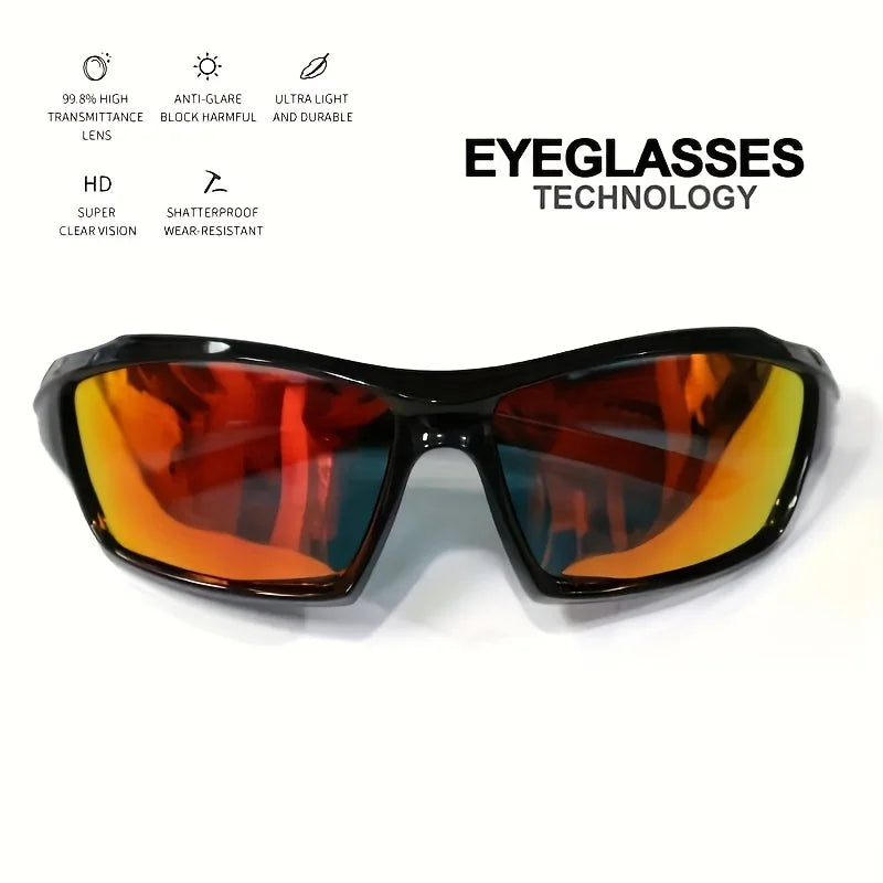1Pc men's sports sunglasses UV protection, fishing driving sunglasses, unisex outdoor sports sunglasses sunglasses