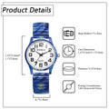 Men Women Analog Quartz Wristwatch, High-Definition Easy-Read Oversized Arabic Numerals Dial, Galaxy Starry Sky Pattern Decoration,  Elastic Stretch Comfortable Band, Lightweight Slip-On Casual Everyday Watch, Festival Party mbzr