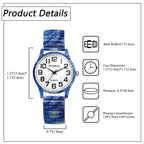 Men Women Analog Quartz Wristwatch, High-Definition Easy-Read Oversized Arabic Numerals Dial, Galaxy Starry Sky Pattern Decoration,  Elastic Stretch Comfortable Band, Lightweight Slip-On Casual Everyday Watch, Festival Party mbzr