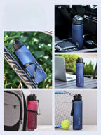 750ml Water Bottle with Straw Time Marker Large Capacity Motivational Plastic Leakproof Water Jug for Gym Travel Outdoor Sports mbzr