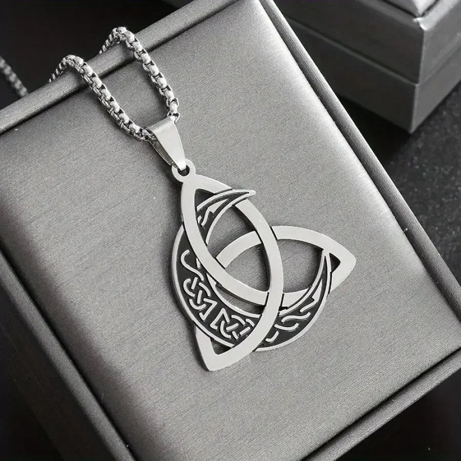 Classic Witch Mystery Moon Crescent Wiccan Pendant, Endless Sense Necklace Men Women Personalized Jewelry Accessories mbzr
