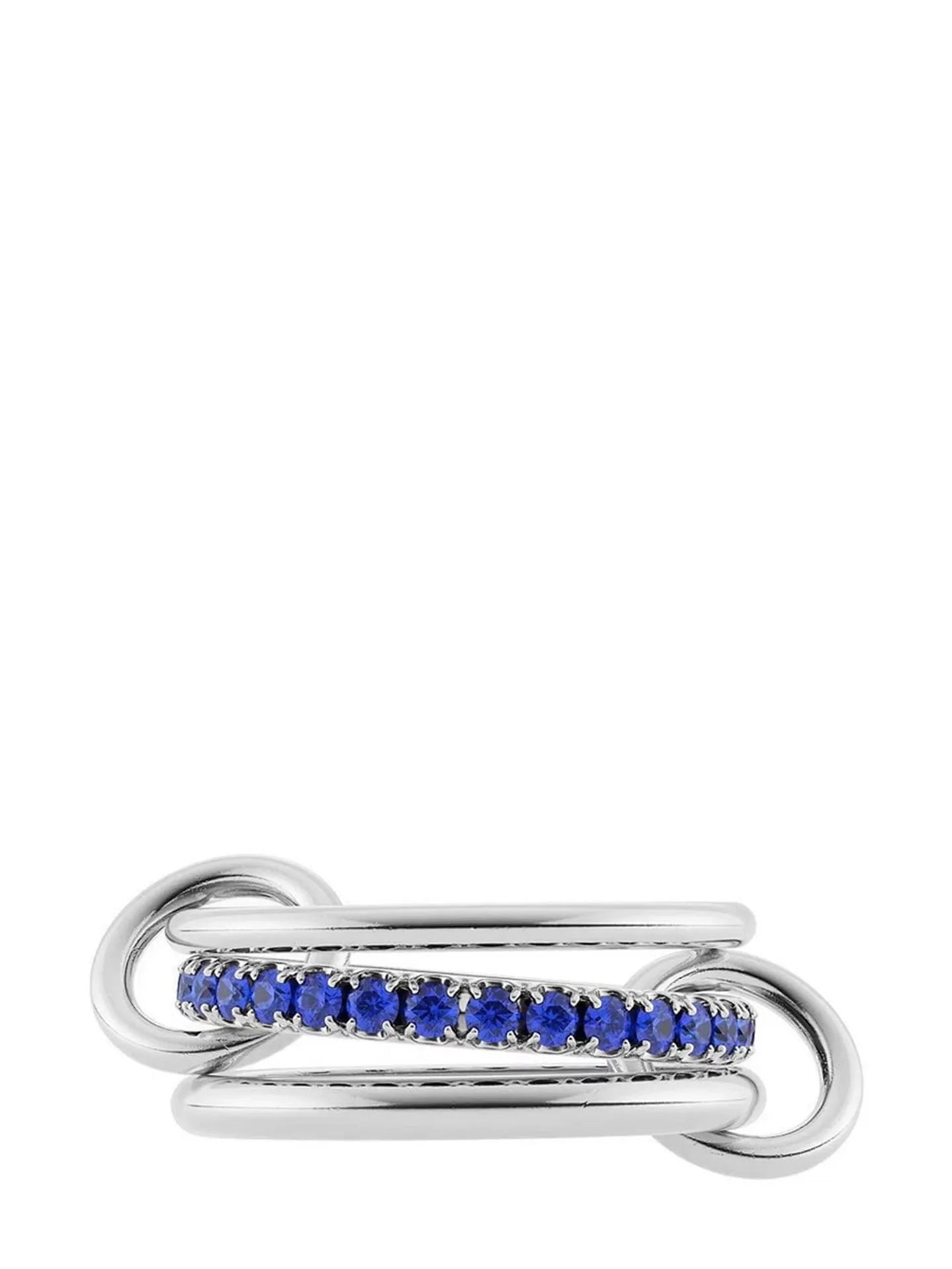 Ring Interlocking Stacked Multi-Layer Stainless Steel Ring Jewelry Copper Zircon Hand Jewelry