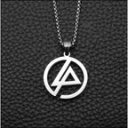 Fashion Geometric Pendant Necklace Square Round Street Rock Female Hip Hop Retro Titanium Steel Accessories Wholesale