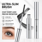 2 Pack Slim Brush Mascara, Lengthening & Defining Lash Mascara Set, Clump-Free Smudge-Resistant Eye Makeup for Daily Wear mbzr