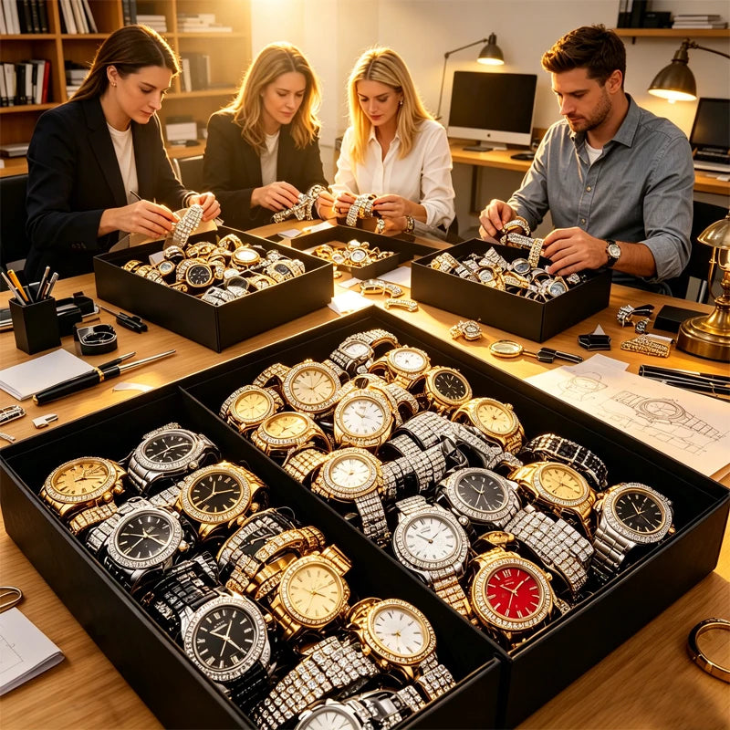 1 random men's or women's watch. This accessory combines casual, business, and fashion styles, making it perfect for music festivals,  Halloween, and parties. It’s an excellent birthday or Christmas gift for your boyfriend, mbzr