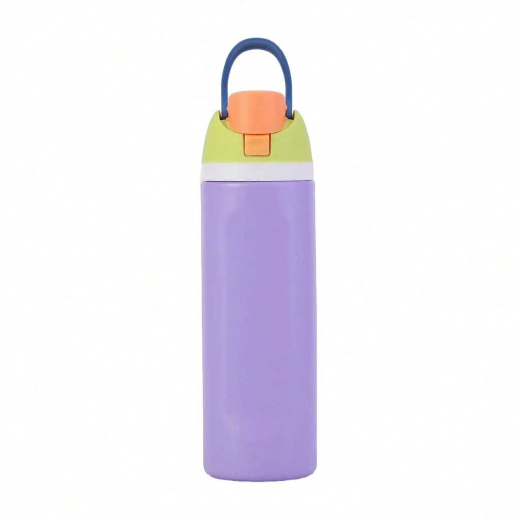 304 Stainless Steel Fitness Sports Vacuum Bottle with handle and straw, Large Capacity Macaron Thermal Mug 32 oz mbzr