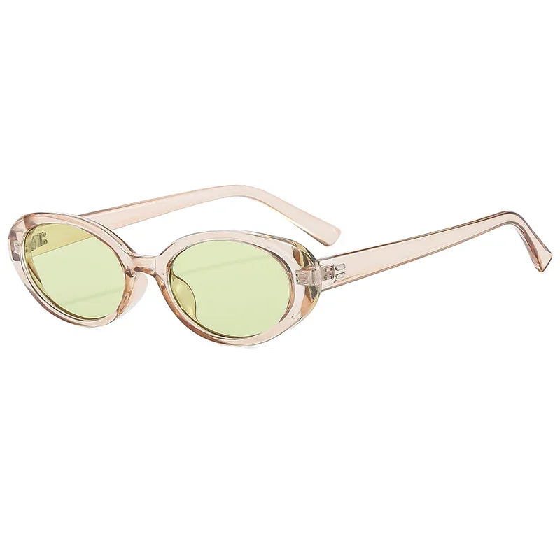 Fashion Small Oval Sunglasses Women Classic Vintage Men Sun Glasses UV400 Female Shades mbzr