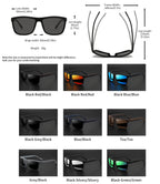 Premium Square Polarized Sunglasses - Spring Hinge Design, Comfort Fit for Cycling, Fishing, Beach & Daily Wear