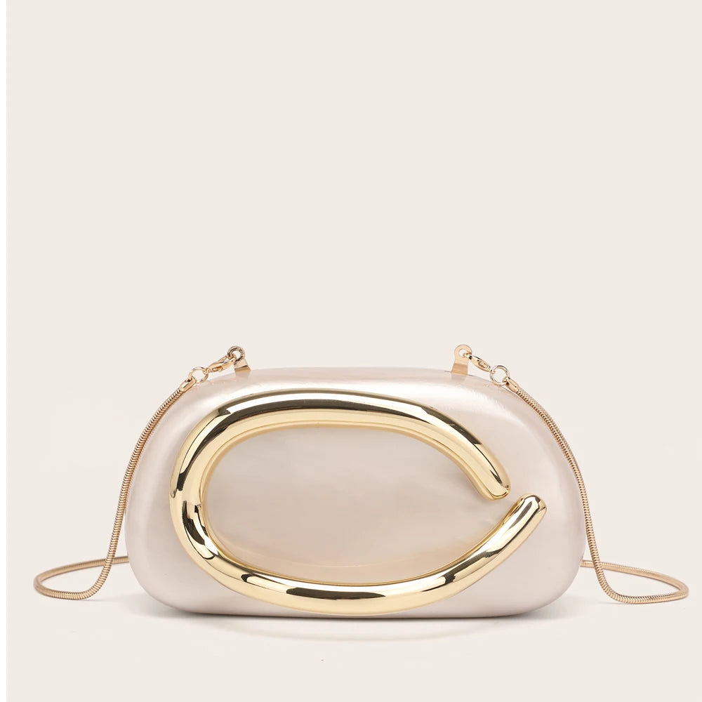 Women's Luxury PVC Box Clutch Bag for Party & Wedding
