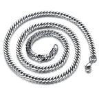 HNSP 316L Stainless Steel Cuban Chain Necklace For Men Neck Male Jewelry Accessories Gift 8mm-14mm Thick Heavy Chains