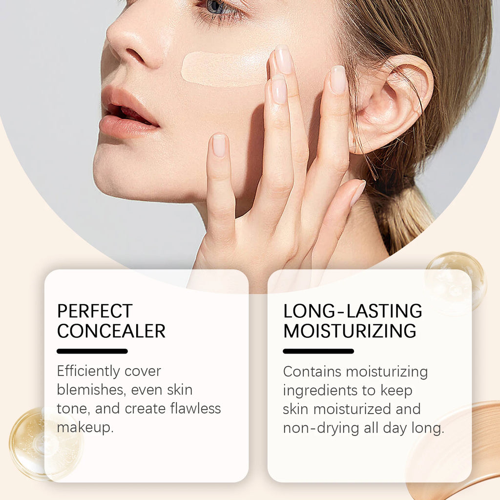 Warm Up Liquid Foundation, Natural Lightweight Concealer Moisturizing Liquid Foundation Brightening And Rejuvenating mbzr