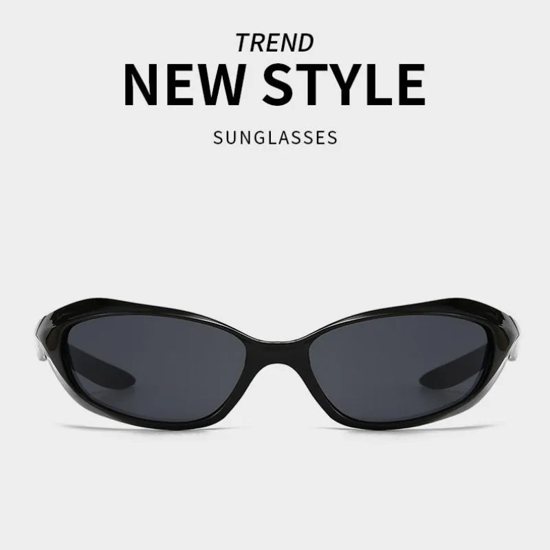 Y2K Punk Sports Sunglasses For Men Women Future Sense Integrated Sun Glasses Brand Designer Vintage Shades UV400 Fashion Goggle