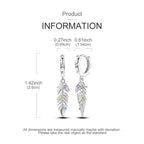 MAULA Earrings 925 Sterling Silver Bohemian Vintage Feather Tassel Earring For Women Ladies Party Hypoallergenic Fashion Jewelry