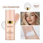2pcs Waterproof Color Changing Foundation 4 in 1 SPF 30 Hydrating Long Lasting Brightening Concealer Coverage Makeup mbzr