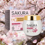 Sakura Face Cream | Infused With Collagen And Niacinamide To Deeply Nourish Dry Skin. Apply To Face And Neck For Complete Care. mbzr
