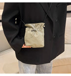 Nylon Crossbody Bag Soft Mini Phone Wallet Multifunctional Square Shoulder Bag Crossbody Purse Canvas Purse Messenger Bag mbzr