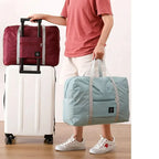 2 Pack Foldable Travel Duffel Bag for Airlines Carry on Bag Weekender Overnight Hospital Tote Bag Gym Duffel Bag Women Men mbzr
