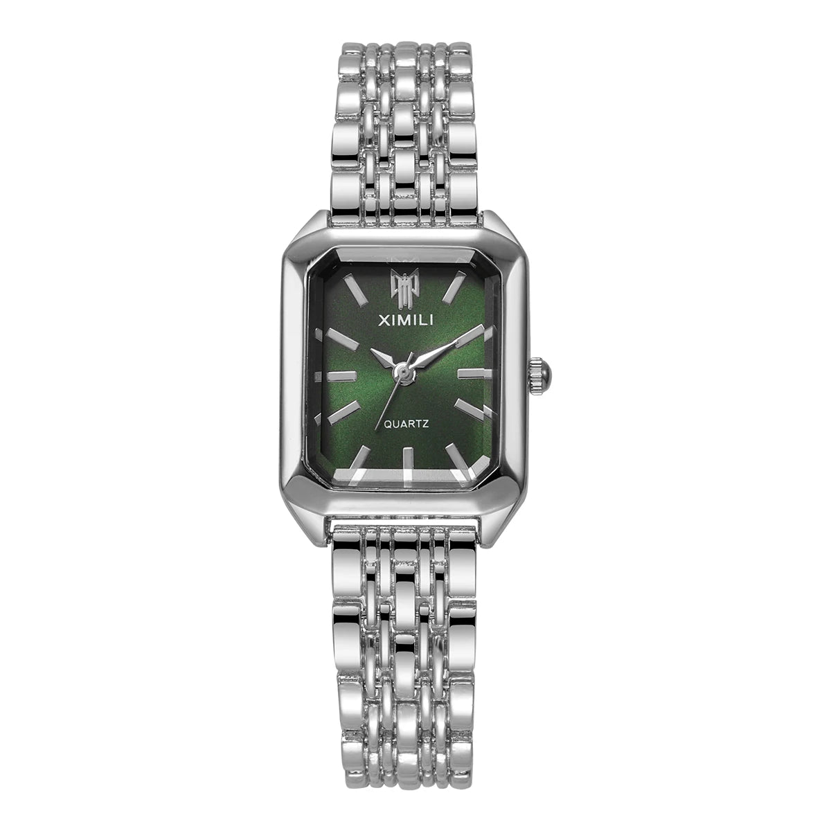 1/2/4PCS Luxury Women Watches Fashion Rectangle Woman Quartz Watch Stainless Steel Band Wristwatches Reloj Mujer（Without Box） mbzr