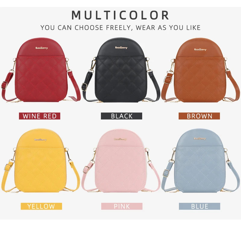 Fashion Small Plaid Leather Zipper Crossbody Bag Shoulder Bag for Women Wallet Purse Handbag with Detachable Strap mbzr