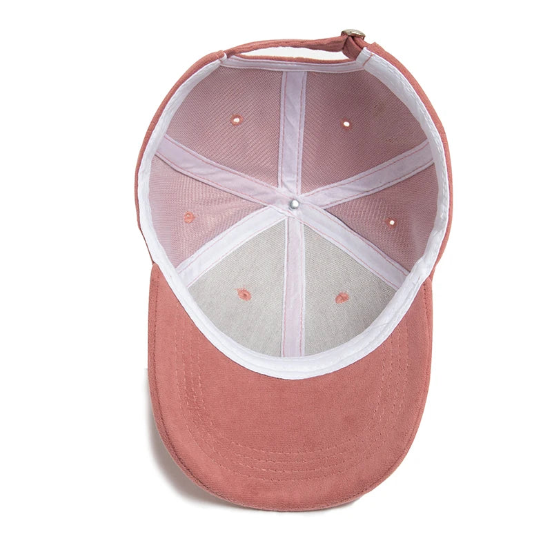 Suede Baseball Caps Solid Fashion Outdoors Casual Travel Sun Visor Hat Multicolour Unisex
