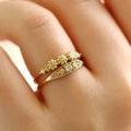 Hot Selling Gold Plated Stainless Steel Rings For Women Heart Ring Jewelry Accessories