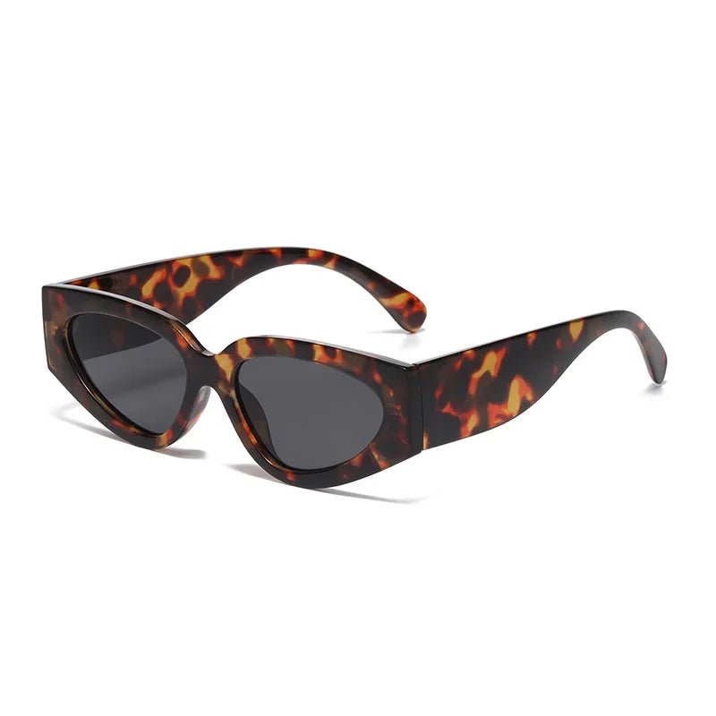 vintage patchwork small cat eye sunglasses women new fashion brand black white gradient sun glasses ladies trendy sexy shades