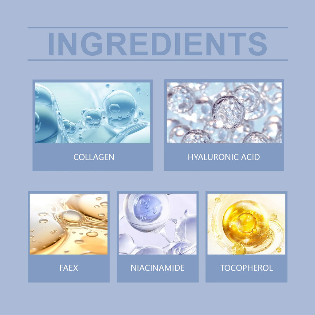 Jaysuing Collagen hydrating facial mask brightens skin tone and tightens skin with hyaluronic acid moisturizing facial mask mbzr