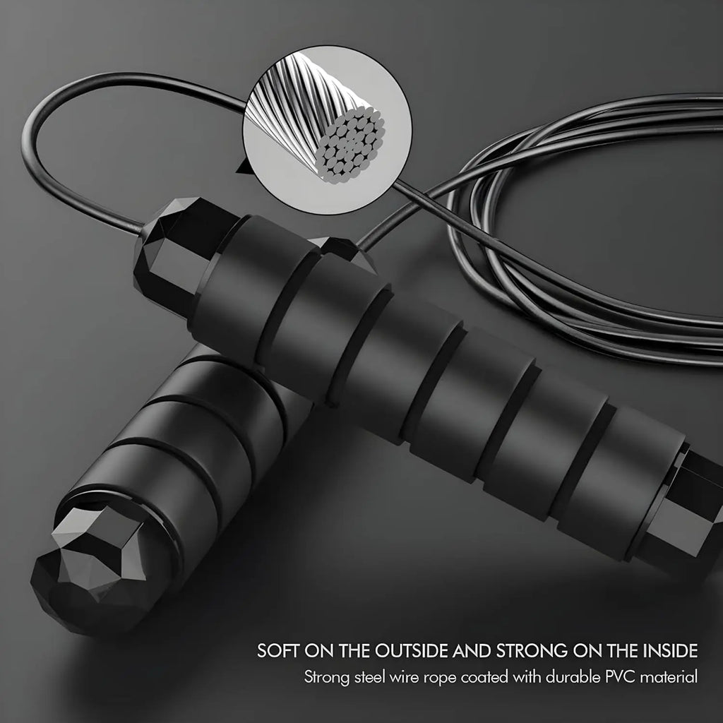 Jump Rope - Tangle-Free Rapid Speed with Ball Bearings -jump Rope for Men, Women, Kids and Adults – Home Exercise and Slim Body Adjustable Speed Jump Ropes for Fitness at Home Gym Workout mbzr