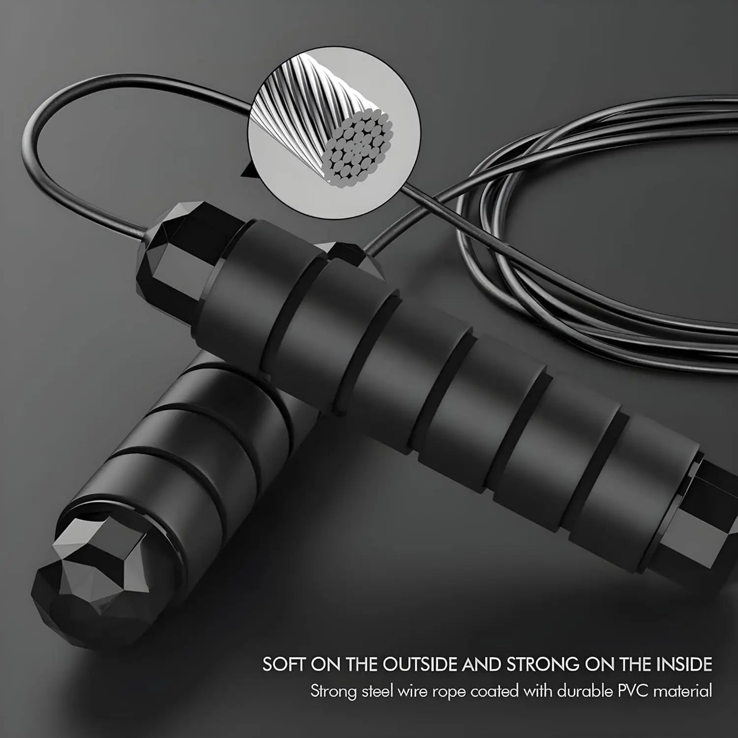 Jump Rope - Tangle-Free Rapid Speed with Ball Bearings -jump Rope for Men, Women, Kids and Adults – Home Exercise and Slim Body Adjustable Speed Jump Ropes for Fitness at Home Gym Workout mbzr