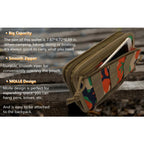 Outdoor Tactical Wallet ID Card Holder Handbags Military MOLLE Credit Cards Organizer mbzr