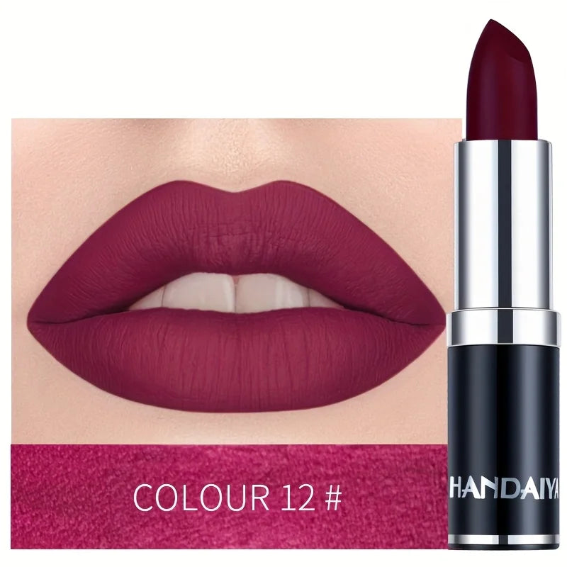 Matte Lipstic Long-Lasting, High-Pigment Velvet Finish, Smooth & Non-Drying Formula, Multiple Bold Shades for All Skin Tone mbzr