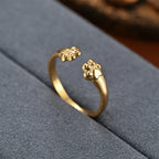 New Hot Selling Fashion Stainless Steel Cat Claw Ring with Adjustable Opening For Women Jewelry Gifts