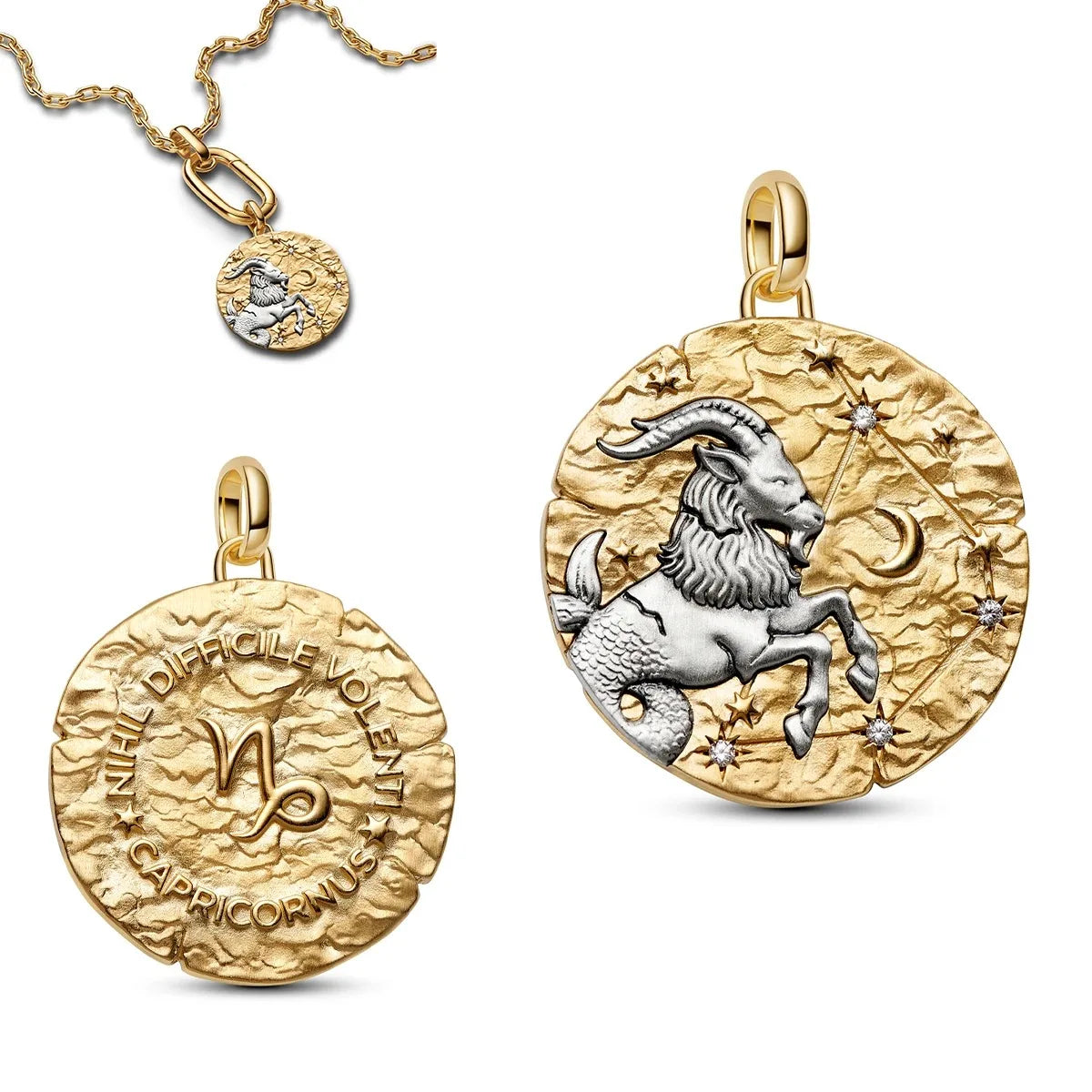 925 pure silver constellation pendant with relief texture of ghostly skull. Suitable for bracelets and necklaces. Jewelry.
