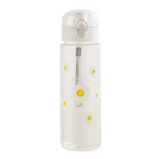 780ml Daisy Flower Plastic Water Bottle Sports Transparent Water Bottle Portable Gym Travel Clear Leakproof Drinking Bottle mbzr