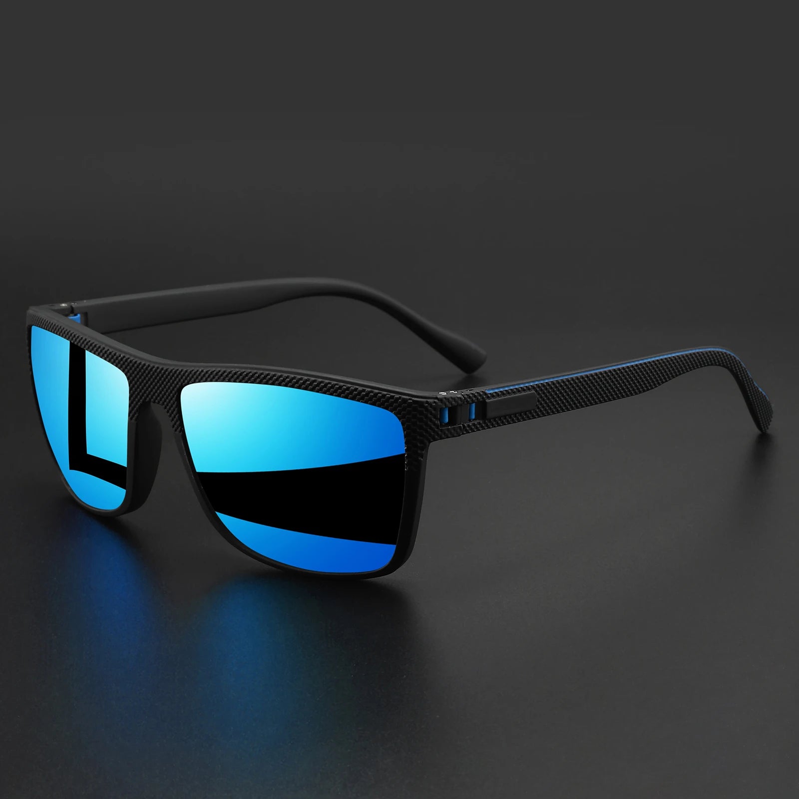 Premium Square Polarized Sunglasses - Spring Hinge Design, Comfort Fit for Cycling, Fishing, Beach & Daily Wear