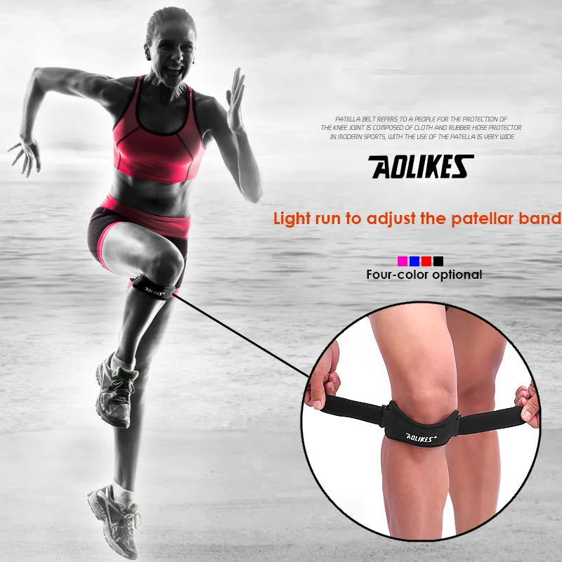 1PCS Adjustable Knee Patellar Tendon Support Strap Band Knee Support Brace Pads for Running basketball Outdoor Sport mbzr