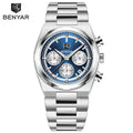 2026 New BENYAR Men's Watches Top Brand Luxury Speed Sports Chronograph Quartz Watch For Men Luminous Waterproof Stainless Steel Man Gift Clock