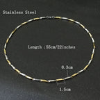 Noter New Stainless Steel Necklace For Men Hiphop Rock Chain Link Collar 4 Colors Punk Jewelry Erkek Kolye Accessories For Him