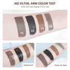 Lakerain Waterproof Eyebrow Gel Long Lasting Highly Pigmented Liquid Eyebrow Makeup Sweatproof Natural Black Brown mbzr